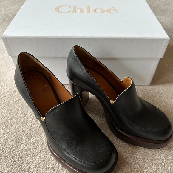 Chole black platform loafers - Picture 6 of 7